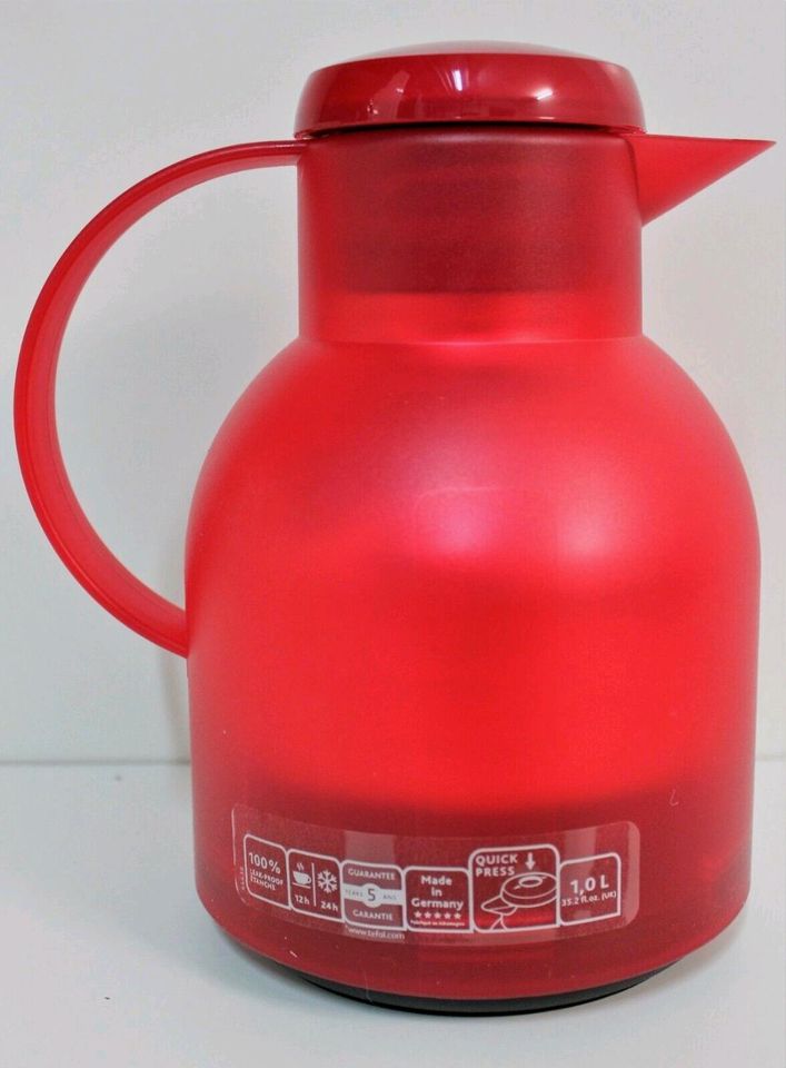 Tefal Isolierkanne Samba rot Kaffeekanne Thermokanne 1.0 L in Fellbach