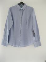 Bluse Benneton - blau/weiss gestreift - Gr. S - 100% Baumwolle Nordrhein-Westfalen - Düren Vorschau