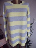 Gina Pullover, Longpulli Feinstrickpulli, Langarm grau, gelb  Gr Sachsen - Glauchau Vorschau