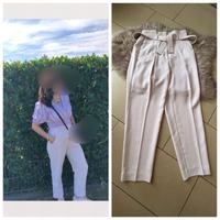 High Waist Stoffhose Bügelfalte Flieder Hose Mango Anzugshose Niedersachsen - Peine Vorschau
