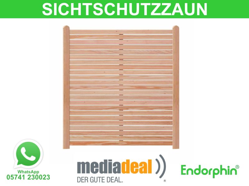Endorphin Rhombus-Sichtschutzzaun | 7x Elemente & 8x Holzpfosten in Lübbecke 