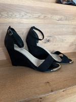 Keilpumps | Sandalen | Pumps | Black  | Größe 40 Bayern - Fürstenzell Vorschau