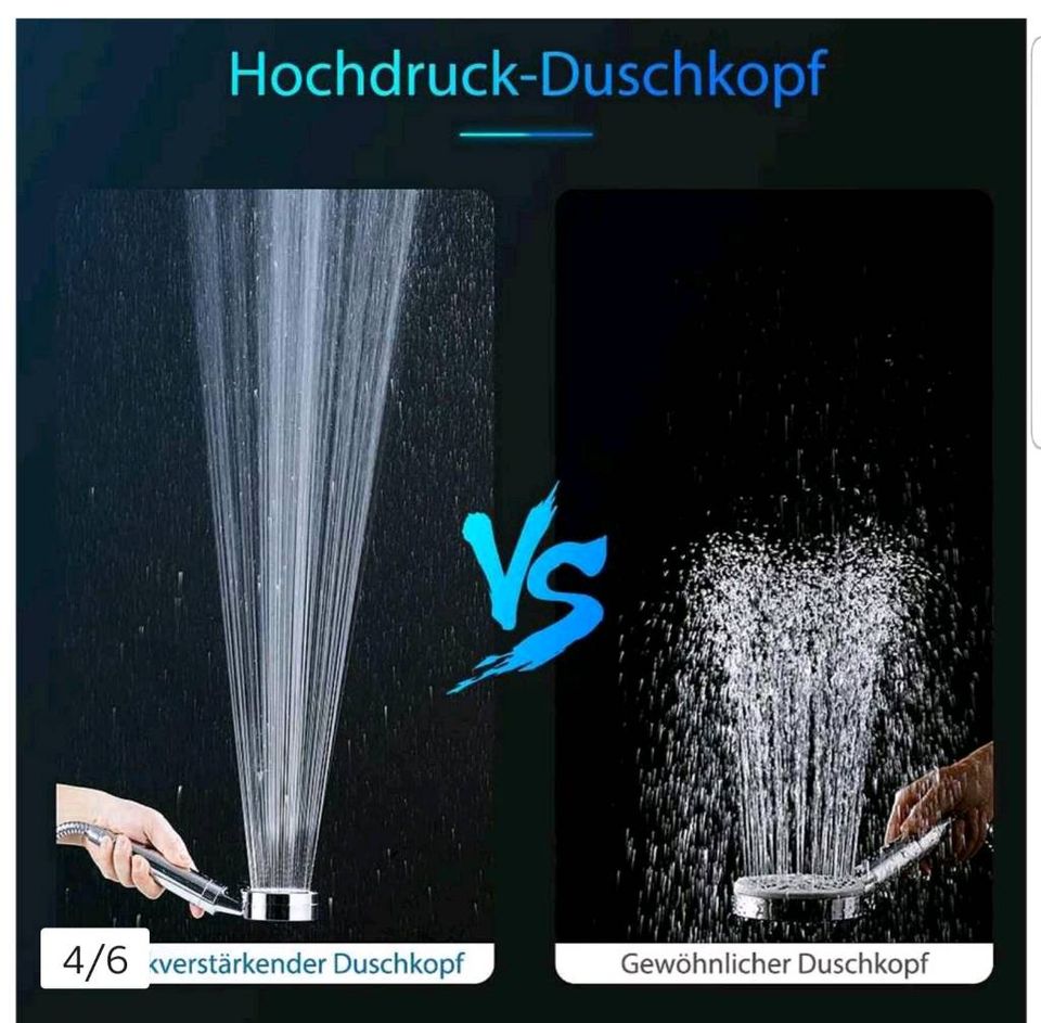 Elegear Handbrause Duschkopf Filter Handbrause Kalk Ionenfilter« in Asbach