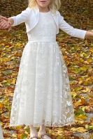 Festliches Kleid NEU 104 mit Stickerei Blumenmädchen, Hochzeit Bayern - Herzogenaurach Vorschau