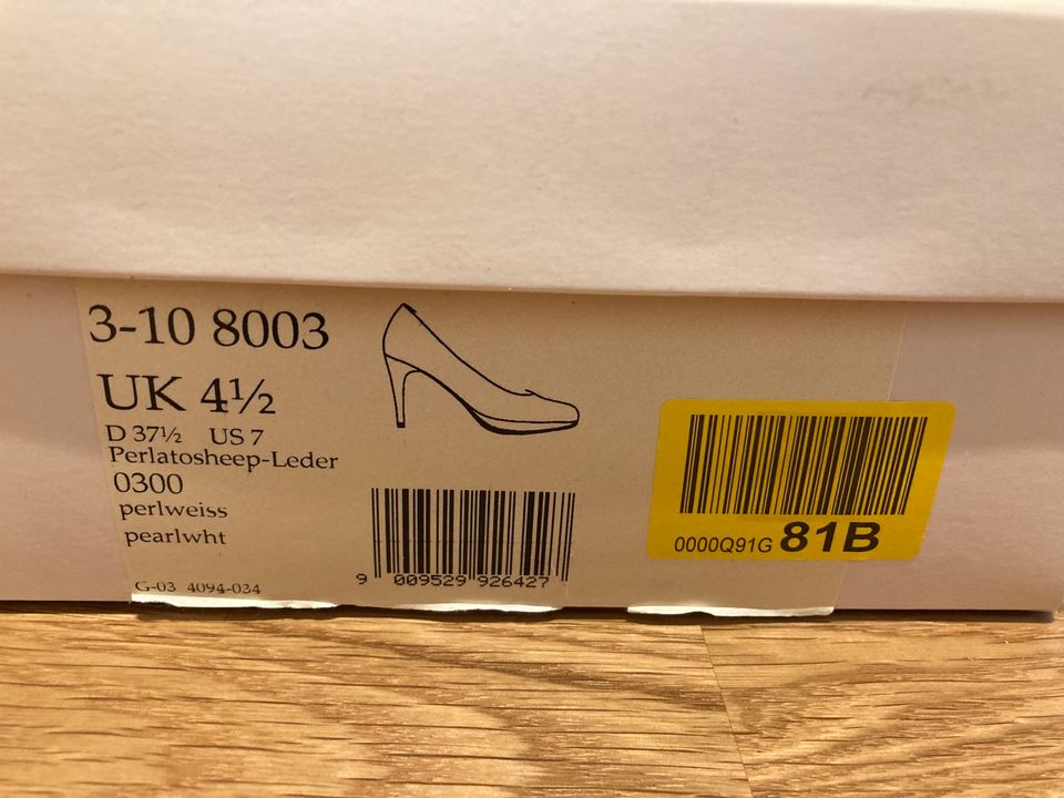 Brautschuhe / Hochzeitsschuhe Högl Perlweiß 37,5 inkl. Versand in Haar