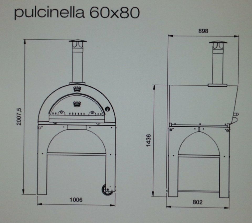 Pizzaofen Edelstahlofen Clementi - Family Pulcinella Clementino in Ruderatshofen