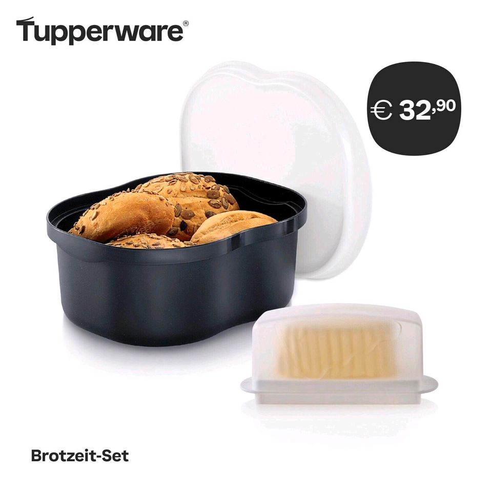 Tupperware "NEU" Brotzeit Set / Kl. Laibwächter + Butterdose in Klötze