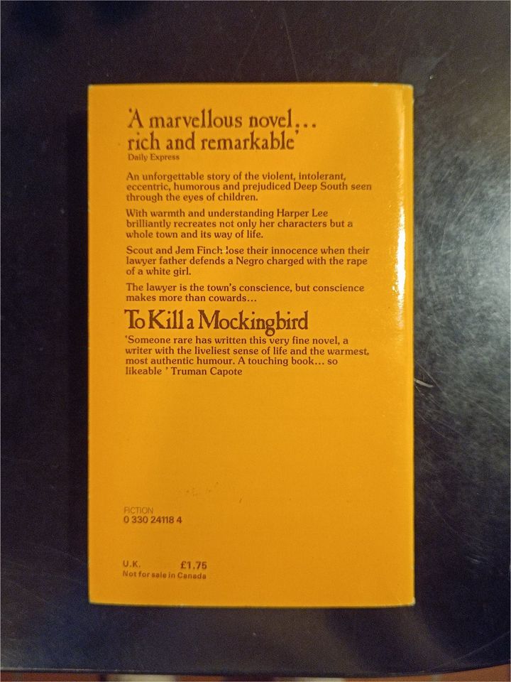 Harper Lee: To Kill a Mockingbird, englisches Taschenbuch in Tettnang