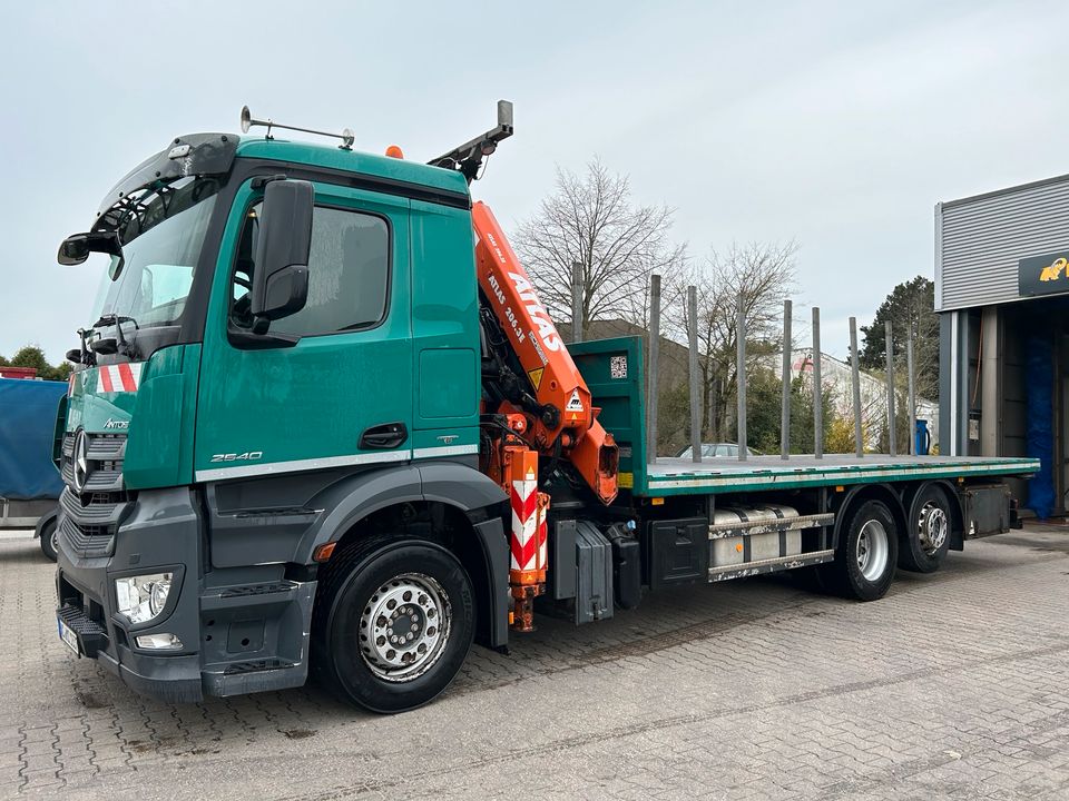 Mercedes-Benz Antos 2540 6x2 Pritsche ATLAS 206.33E in Bedburg-Hau