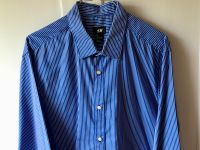 H&M blaues Hemd Freizeithemd gestreift Easy Iron Hemd Altona - Hamburg Ottensen Vorschau