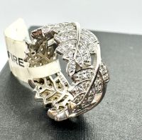 Diamonfire „ Blätter „ Ring in 925 Silber mit weißem Steinbesatz Nordrhein-Westfalen - Moers Vorschau