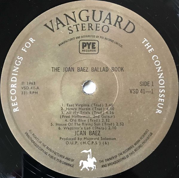 Joan Baez ‎– The Joan Baez Ballad Book - 2 Vinyl LP - UK 1963 in Mülheim (Ruhr)