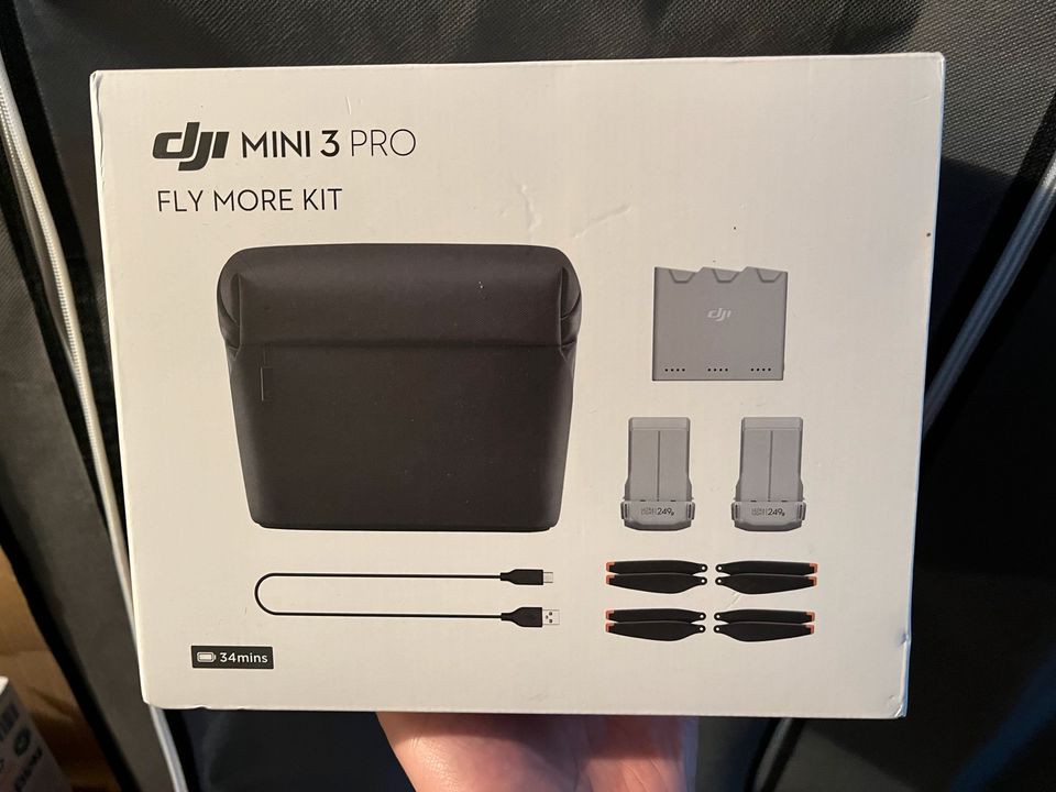 leere Originalverpackung für DJI Mini 3 Pro Fly More Kit in Dresden