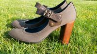 Neue sexy Replay Pumps Highheels Gr. 37 Jeansblau/braun Dresden - Klotzsche Vorschau