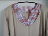 Blusen-Shirt 100% Baumwolle Bluseneinsatz & 3/4-Arm Beige 52 Neu Brandenburg - Brandenburg an der Havel Vorschau