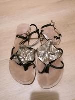 Sandalen, Größe 39, Damen, "Bullboxer", schwarz-silber Thüringen - Bad Langensalza Vorschau
