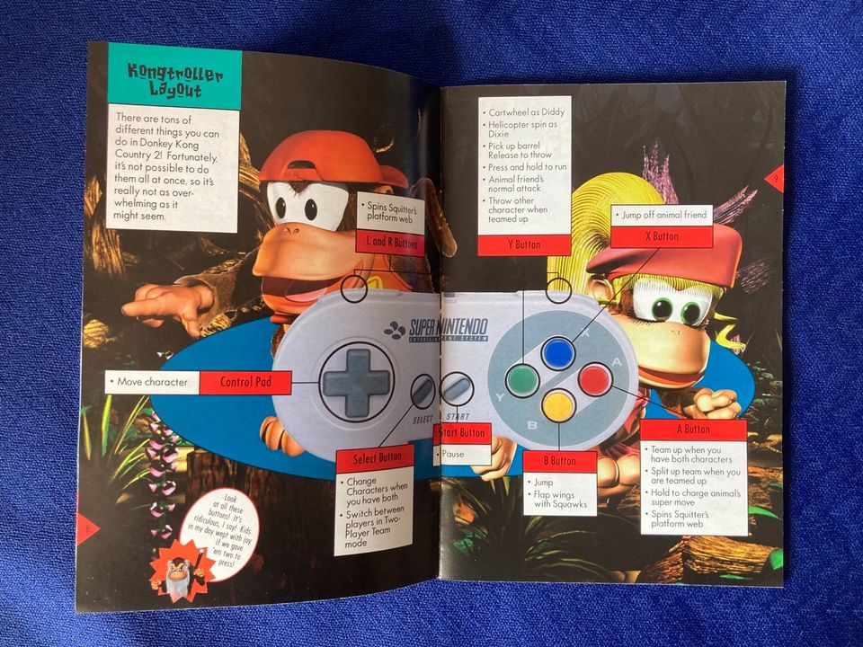 SNES - Anleitung/Booklet/Manual PAL Donkey Kong Country 2 engl. in Vaterstetten