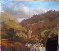 Öl-Gemälde Romantik CARL HILGERS signiert 1846 gebirge landschaft Bayern - Bernau am Chiemsee Vorschau
