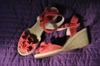 w.NEU Sandalen Gr. 40 Keilabsatz Leder Schuhe Sommer VERSENDE Wandsbek - Hamburg Jenfeld Vorschau