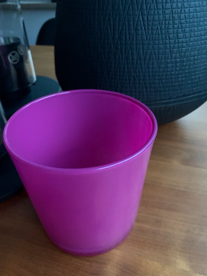 Übertopf Glas fuchsia pink tolle frische Sommerfarbe Vase in Lauf a.d. Pegnitz