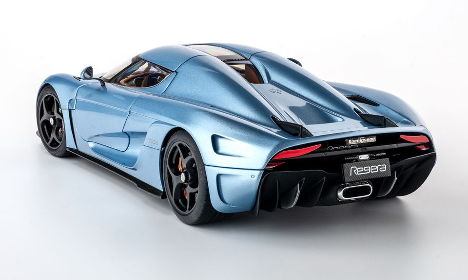 1:18 AUTOart Koenigsegg Regera 2016 Horizon Light Blue Met AA7902 in Lorch