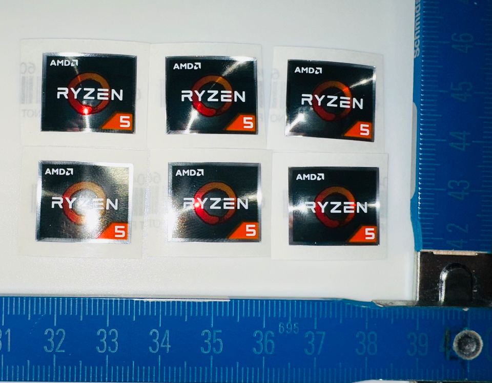 AMD RYZEN 5 AUFKLEBER ¦ STICKER in Regen