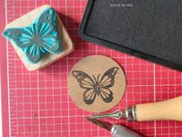 Stempel - Schmetterling Handmade Sachsen-Anhalt - Reuden b Zeitz Vorschau