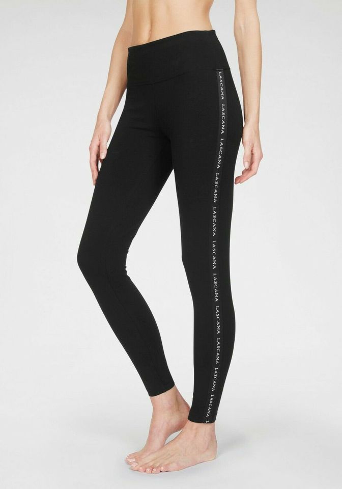 Neu mit Etikett! Lascana Leggings mit breitem Bund Schwarz/Weiß in Warendorf