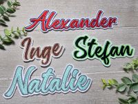 Aufnäher/ Bügelbild Schriftzug Name in 5cm Höhe Rheinland-Pfalz - Kettig Vorschau