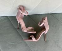 Mango Riemchen Sandalen Sandaletten Nude beige Puder 37 Leder Hessen - Seligenstadt Vorschau