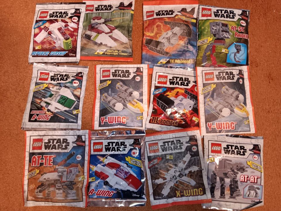 9 x Lego Minifigur Star Wars AT AT - At ST , usw neu OVP in Wesselburen