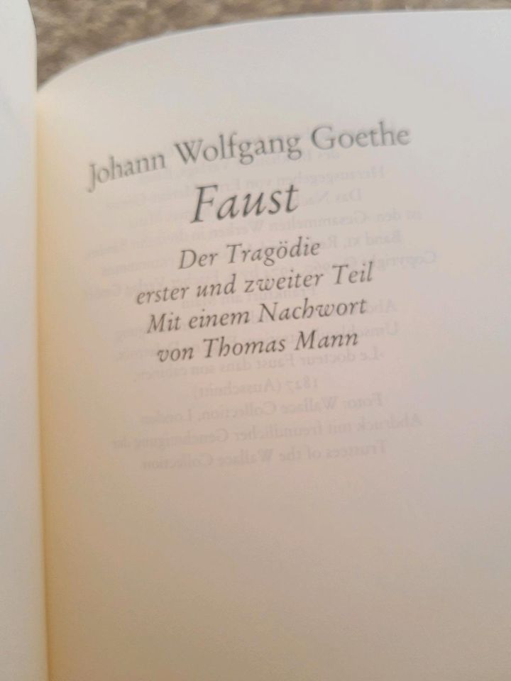 Goethe Faust Der Tragödie in Halsbrücke
