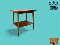 WMK # Schöner und gut erhaltener 50er Jahre Beistelltisch mit Ablage und zeittypischen konischen Tischbeinen # Tisch Ablage Salontisch Couchtisch Telefontisch Küchenablage Mid-Century Vintage 60er Friedrichshain-Kreuzberg - Friedrichshain Vorschau