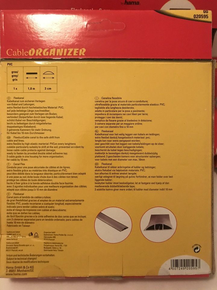 5 x HAMA Kabelkanäle, Cable Organizer NEU NEU NEU in Bochum