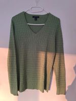 Lands' End grüner Zopfmuster V-Pullover Bayern - Stein Vorschau