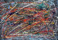 Homage of Pollock - Number 2 i98526 80x110cm Ölbild handgemalt Berlin - Treptow Vorschau