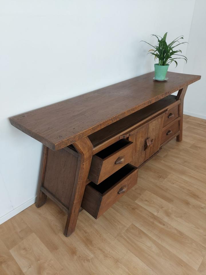 RARITÄT: Ethno Kommode, Sideboard, Teak, 4 Schubladen & 2 Türen in Berlin
