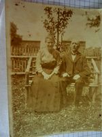 Fotografie  Familie auf der Gartenbank Fotopapier Vintage Sachsen - Neustadt Vorschau