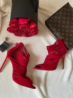 Zara heels in rot Stiefeletten Damen Schuhe Pumps Bremen - Oberneuland Vorschau