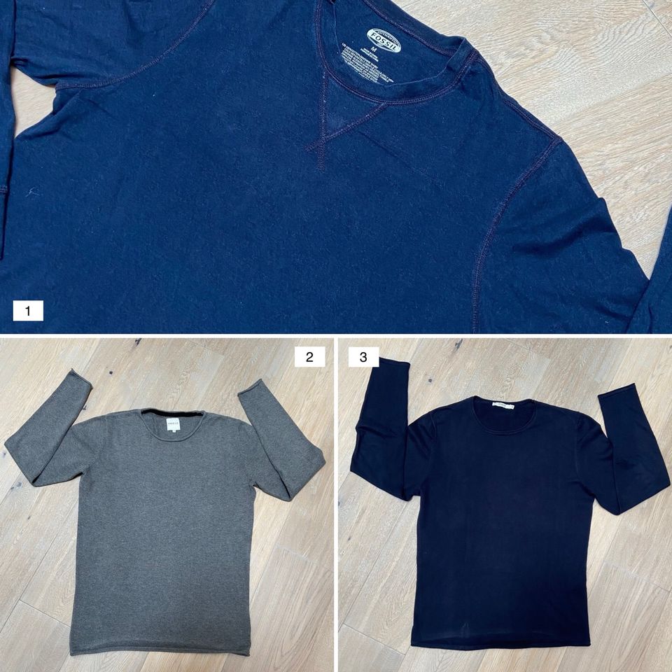 Pullover von Jack & Jones, Langarmshirt von Fossil, Größe S/M in Grabenstätt