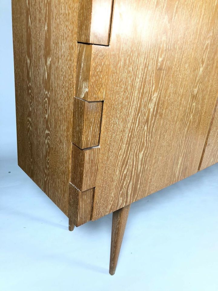 Midcentury-Modern Sideboard Eiche weiß gekalkt in Centrum