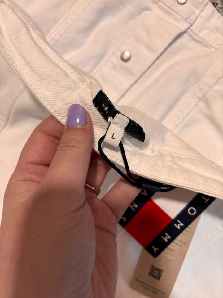 Tommy Hilfiger Jeanskleid Weiß Neu L in Bad Sobernheim