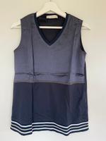 Fabiana Filippi Shirt ohne Arme im Materialmix in Dunkelblau Nordrhein-Westfalen - Detmold Vorschau