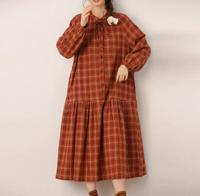 Langarm Kleid Baumwolle Karo rot schön elegant Buchholz-Kleefeld - Hannover Groß Buchholz Vorschau