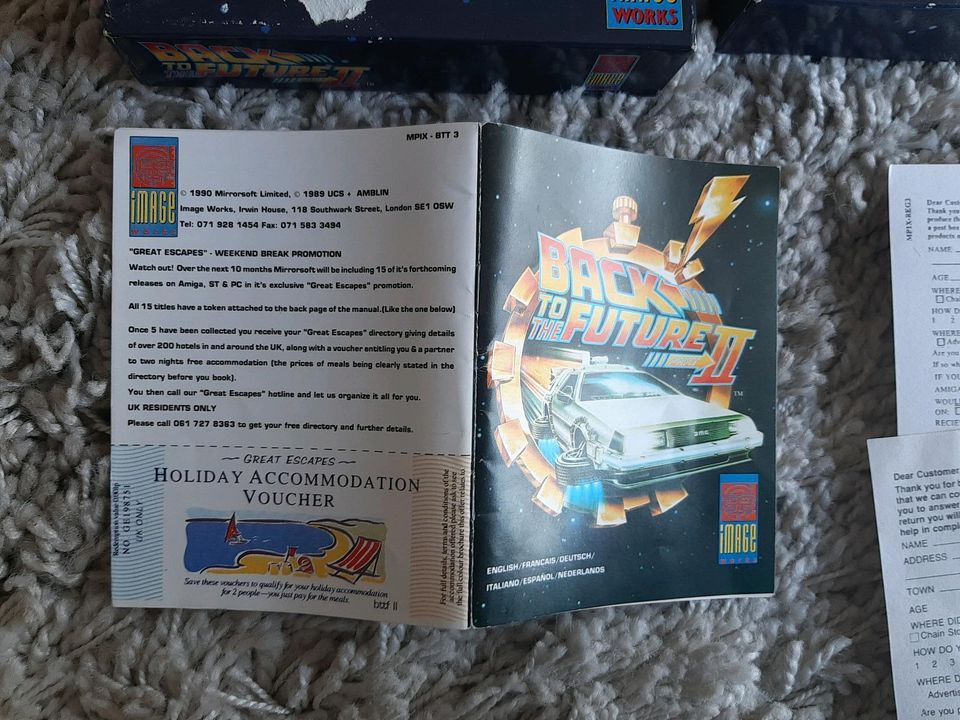 Amiga Spiel 1990 " Back To The Future 2" Games  OVP Retro in Braunschweig