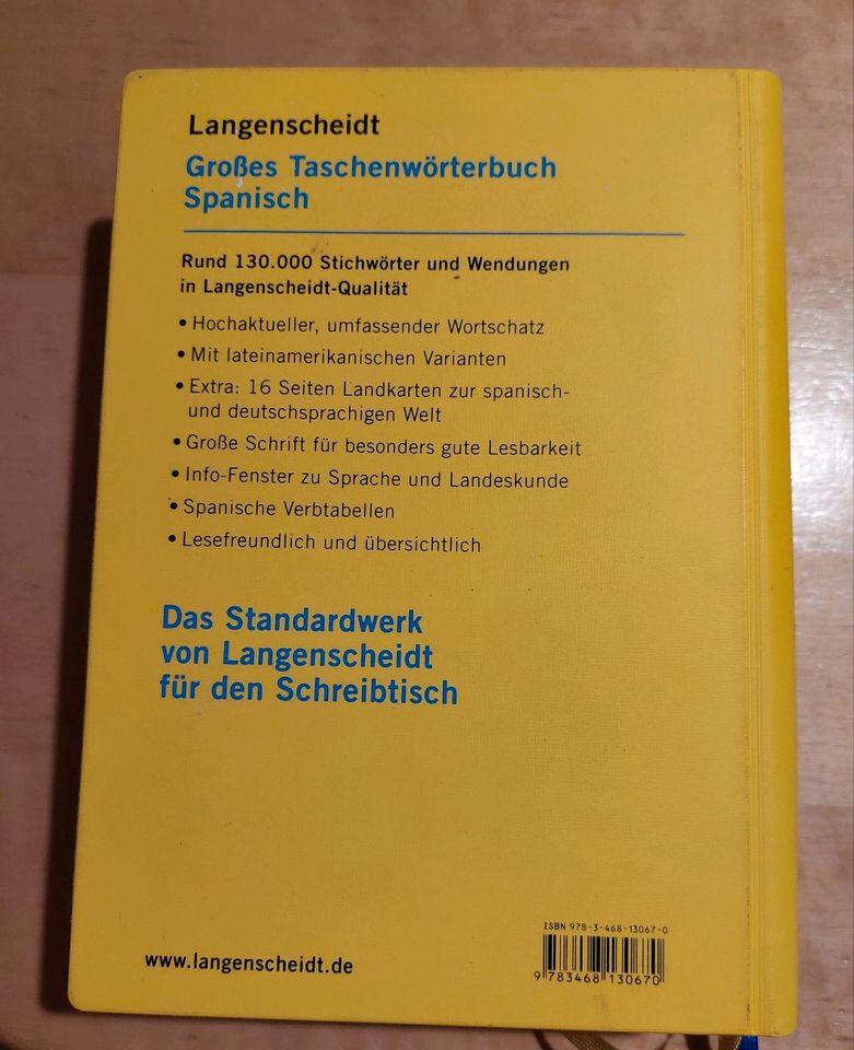 Verkaufe neuwertiges Langenscheidt Großes Taschenwörterbuch Spani in Wegscheid