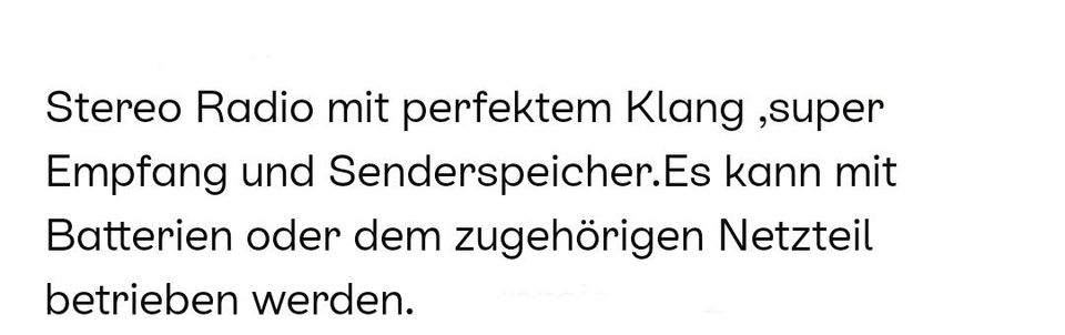 Radio Sangean ,mit Netzteil in Biberach an der Riß