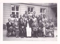 Vintage Gruppenfoto Silbernes Maturajubiläum 2.6.1956, Wien 19 Hamburg - Harburg Vorschau