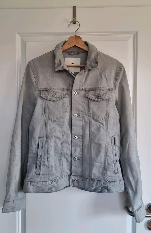 Tom Tailor denim Jacke, Jeansjacke grau, Gr. M in Scharbeutz