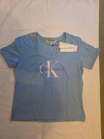 Calvin klein  T Shirt NEUmEtikett GrL Hellblau Logo Druck Mecklenburg-Vorpommern - Feldberg Vorschau